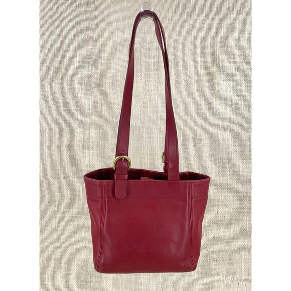 Coach Vintage (1997) Waverly‎ Soho Buckle Bag, C7C-4157 Red Leather, Classic - Picture 5 of 8